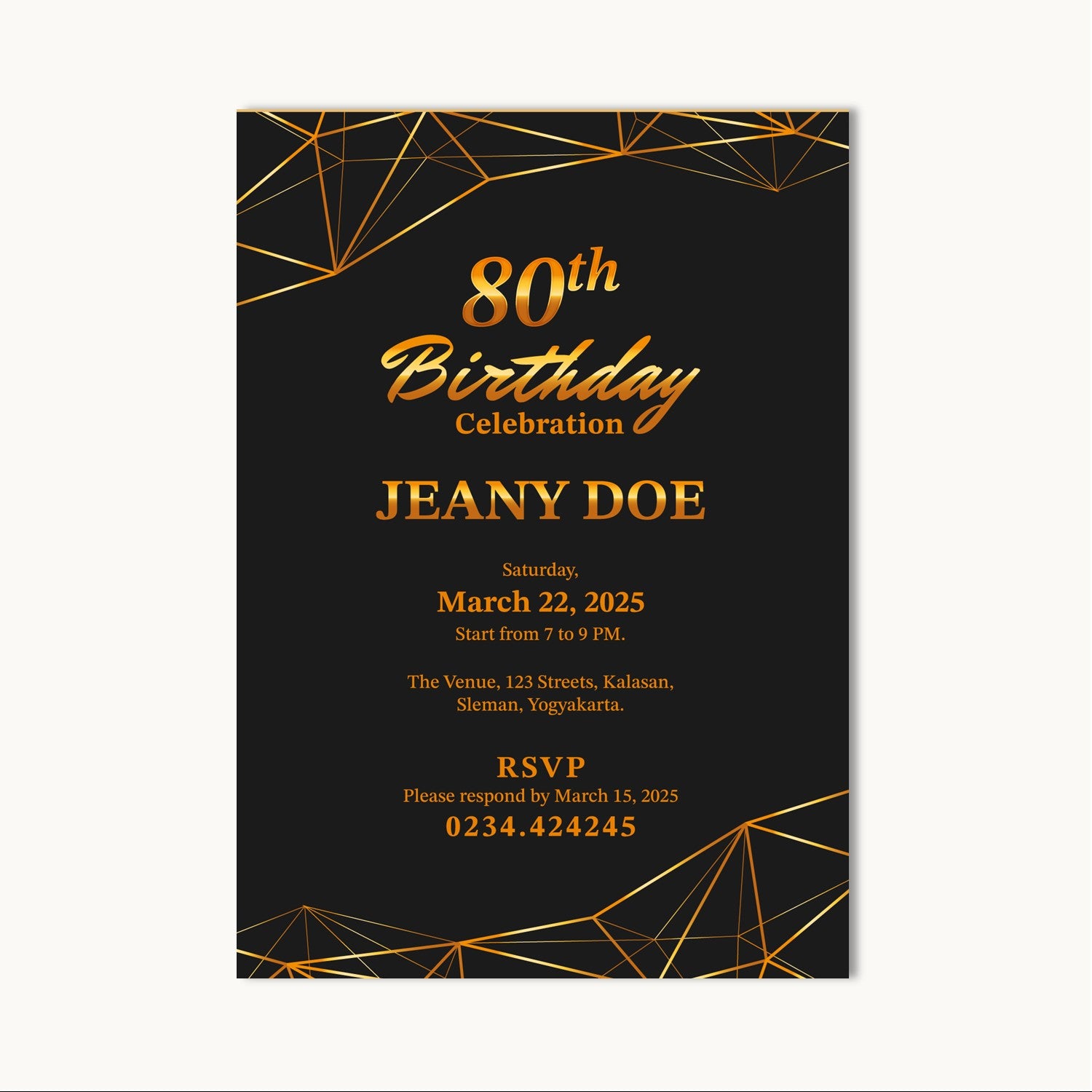 Adult Birthday Invitations