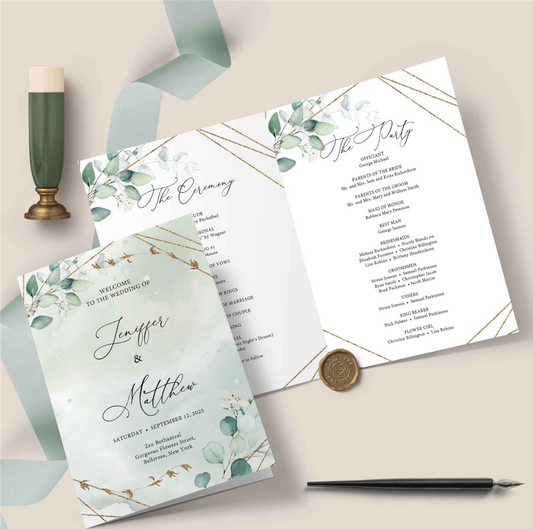 Wedding Bi-Fold Programs