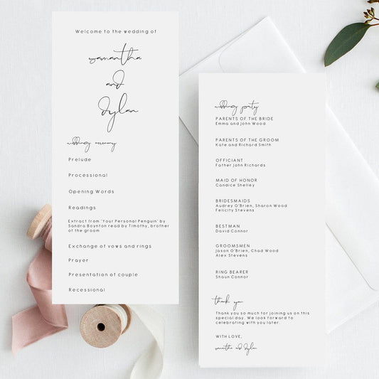 Wedding Programs